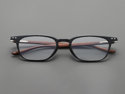 0365 High-value Artistic Flat Frame Glasses New Japanese Korean Retro Wood Grain Men's Women's Myopia Frames Rectangle Diamond