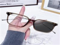 8211 Hot Selling Anti Blue Light Color Changing Flat Mirror,Plain Small Frame College Style Glasses,Photochromic Flat Mirror
