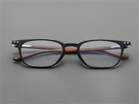 0365 High-value Artistic Flat Frame Glasses New Japanese Korean Retro Wood Grain Men's Women's Myopia Frames Rectangle Diamond